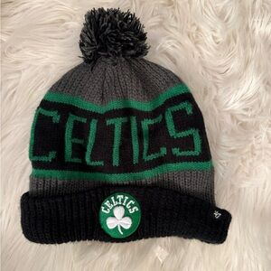 Boston Celtics hat Beanie Black and Green winter hat ~ men’s beanie